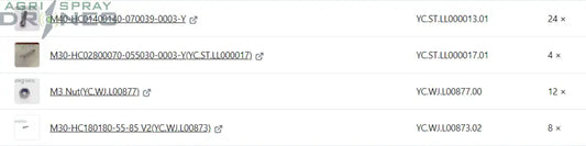 T40 Landing Gear Screw Kit