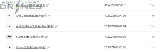 T40/T20P Left Control Stick Kit Agras Parts